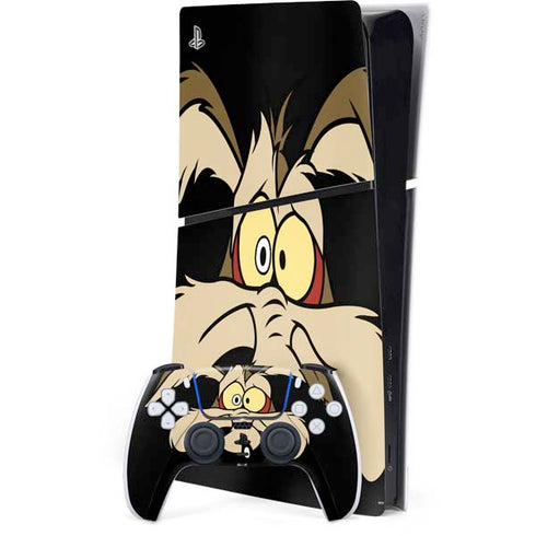 Looney Tunes Wile E. Coyote PS5 Slim Digital Edition Bundle Skin