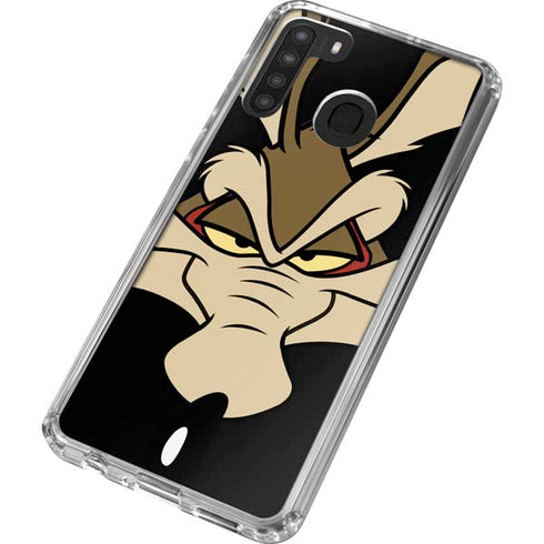 Looney Tunes Wile E. Coyote Smile Galaxy A21 Clear Case