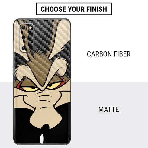 Looney Tunes Wile E. Coyote Smile Galaxy S20 Skin