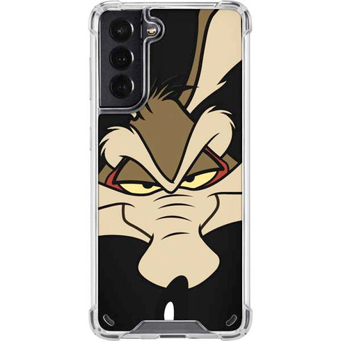Looney Tunes Wile E. Coyote Smile Galaxy S21 5G Clear Case
