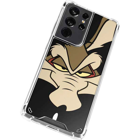 Looney Tunes Wile E. Coyote Smile Galaxy S21 Ultra 5G Clear Case