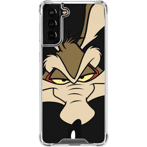 Looney Tunes Wile E. Coyote Smile Galaxy S22 Plus Clear Case