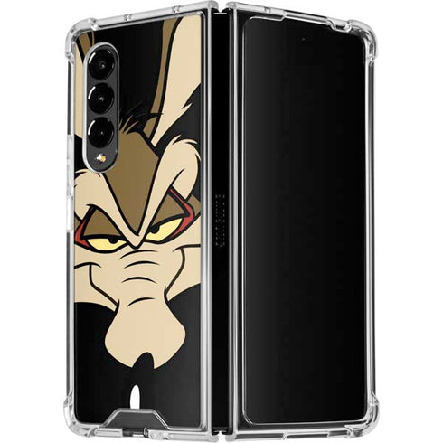 Looney Tunes Wile E. Coyote Smile Galaxy Z Fold4 5G Clear Case