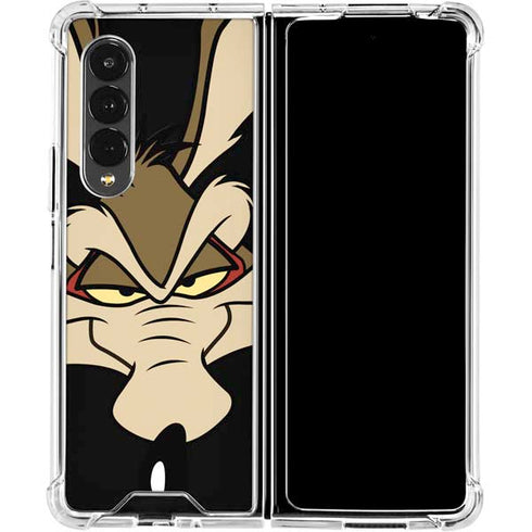 Looney Tunes Wile E. Coyote Smile Galaxy Z Fold4 5G Clear Case