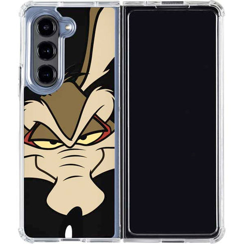 Looney Tunes Wile E. Coyote Smile Galaxy Z Fold5 5G Clear Case
