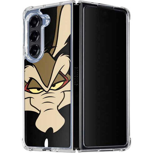 Looney Tunes Wile E. Coyote Smile Galaxy Z Fold5 5G Clear Case