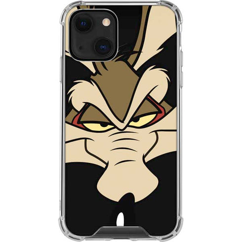 Looney Tunes Wile E. Coyote Smile iPhone 15 Plus Clear Case