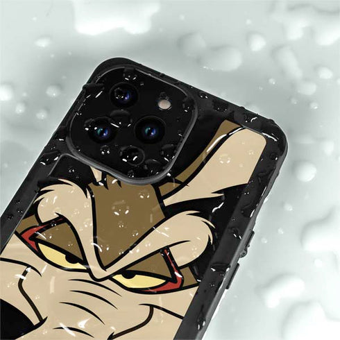 Looney Tunes Wile E. Coyote Smile iPhone 14 Pro Max Waterproof Case