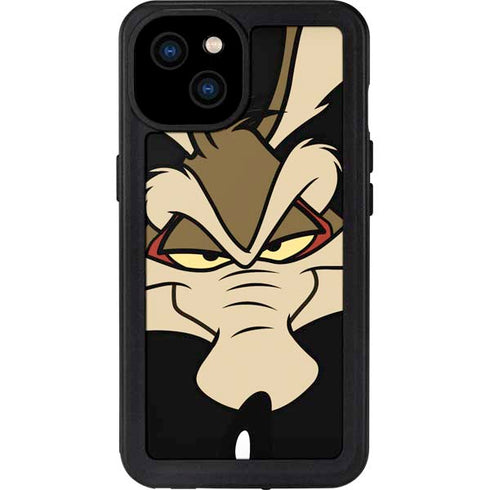 Looney Tunes Wile E. Coyote Smile iPhone 15 Plus Waterproof Case