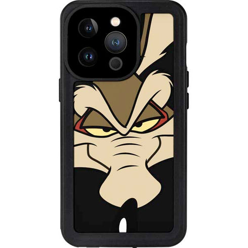 Looney Tunes Wile E. Coyote Smile iPhone 15 Pro Waterproof Case