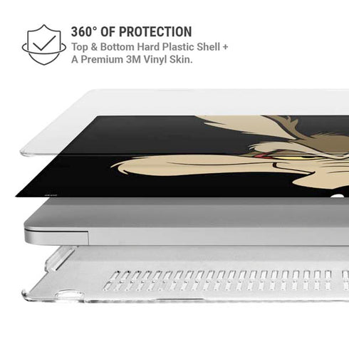 Looney Tunes Wile E. Coyote Smile MacBook Air 13in M1 (2021) Case plus Skin