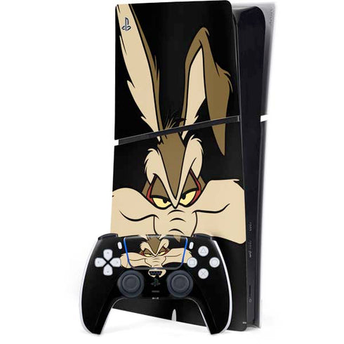 Looney Tunes Wile E. Coyote Smile PS5 Slim Digital Edition Bundle Skin