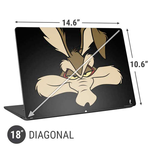 Looney Tunes Wile E. Coyote Smile Universal Laptop 18in (14.6 x 10.6in) Skin