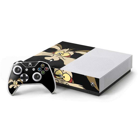 Looney Tunes Wile E. Coyote Xbox One S Console and Controller Bundle Skin