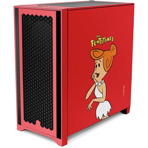 The Flinstones Wilma Flintstone Corsair 4000D Tempered Glass Mid-Tower ATX Case Skin