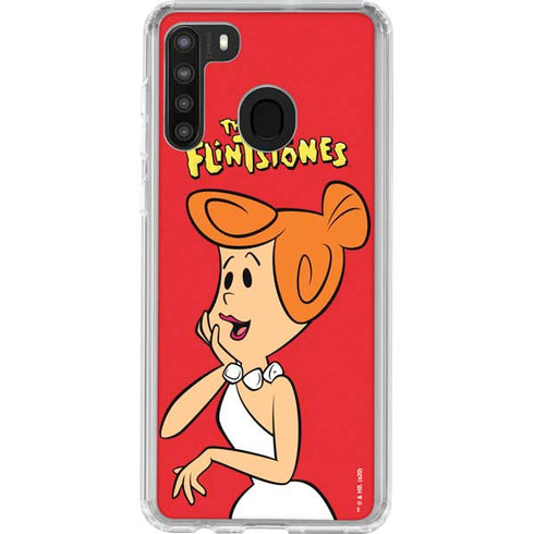 The Flinstones Wilma Flintstone Galaxy A21 Clear Case