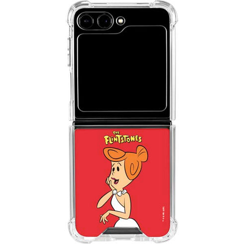 The Flinstones Wilma Flintstone Galaxy Z Flip5 5G Clear Case