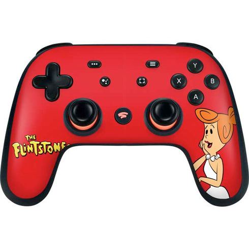 The Flinstones Wilma Flintstone Google Stadia Controller Skin