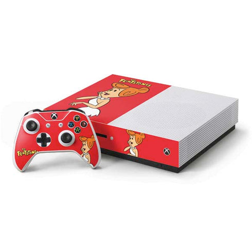 The Flinstones Wilma Flintstone Xbox One S Console and Controller Bundle Skin