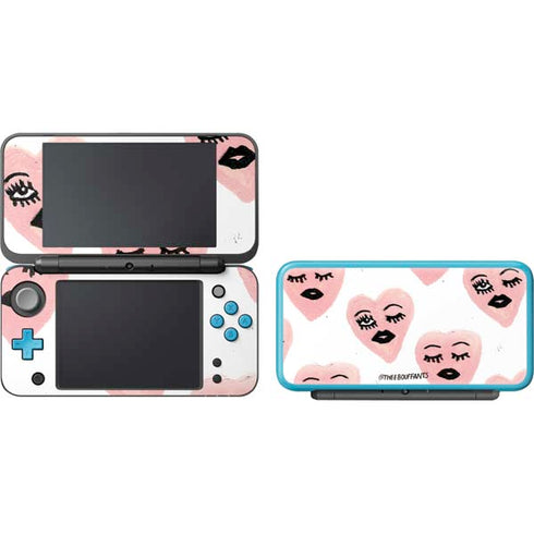 Bouffants and Broken Hearts Winking Hearts Nintendo 2DS XL (2017) Skin