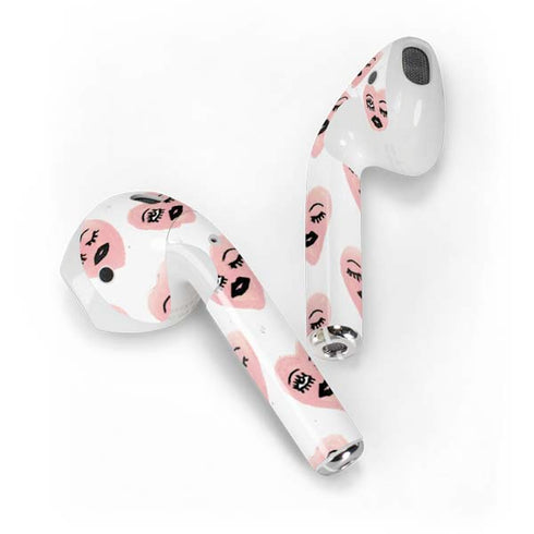 Bouffants and Broken Hearts Winking Hearts Apple AirPods 2 Skin