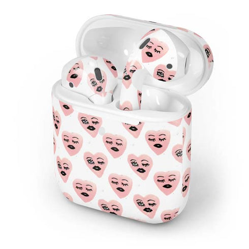 Bouffants and Broken Hearts Winking Hearts Apple AirPods 2 Skin