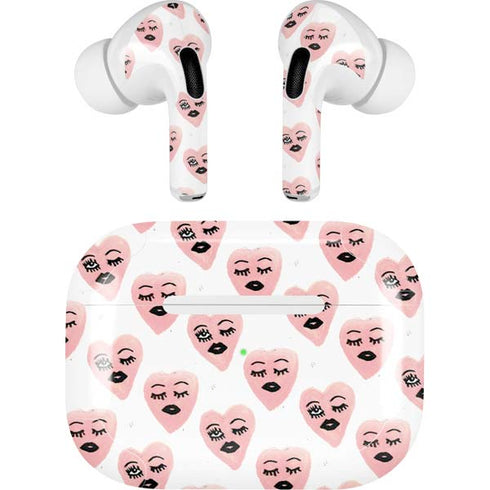 Bouffants and Broken Hearts Winking Hearts Apple AirPods Pro Skin