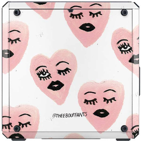Bouffants and Broken Hearts Winking Hearts Cooler Master MasterBox Q300L Mini Tower Skin