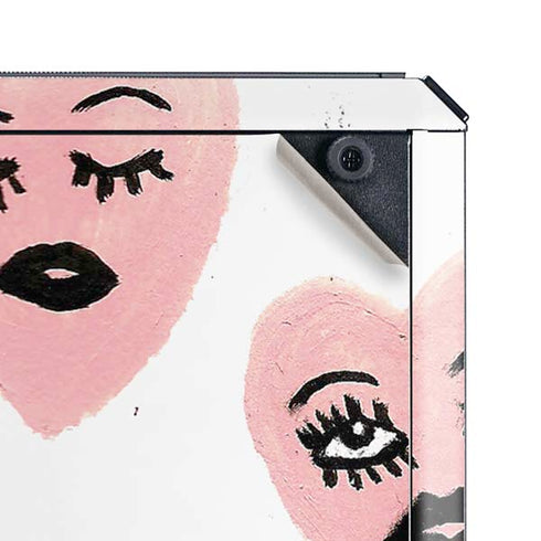 Bouffants and Broken Hearts Winking Hearts Cooler Master MasterBox Q300L Mini Tower Skin