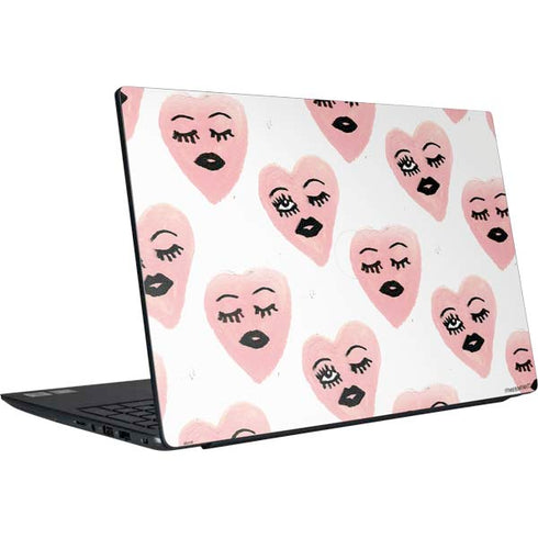 Bouffants and Broken Hearts Winking Hearts Dell Vostro Skin