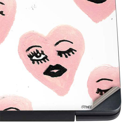 Bouffants and Broken Hearts Winking Hearts Dell Vostro Skin