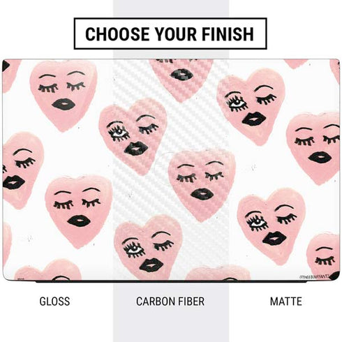 Bouffants and Broken Hearts Winking Hearts Dell Vostro Skin