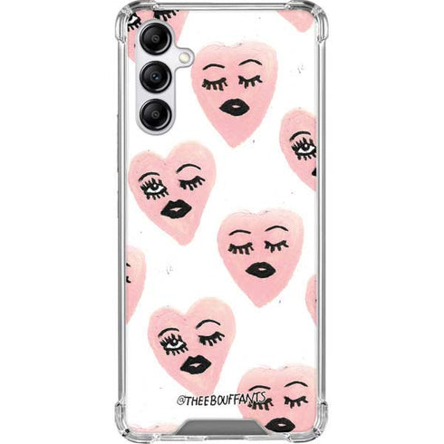 Bouffants and Broken Hearts Winking Hearts Galaxy A14 5G Clear Case