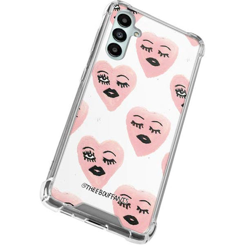 Bouffants and Broken Hearts Winking Hearts Galaxy A15 5G Clear Case