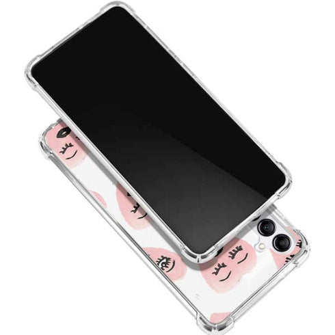 Bouffants and Broken Hearts Winking Hearts Galaxy A15 5G Clear Case