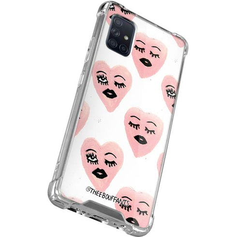 Bouffants and Broken Hearts Winking Hearts Galaxy A51 5G Clear Case