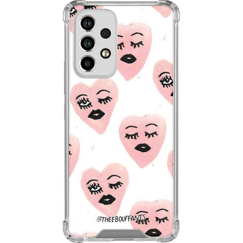 Bouffants and Broken Hearts Winking Hearts Galaxy A53 5G Clear Case