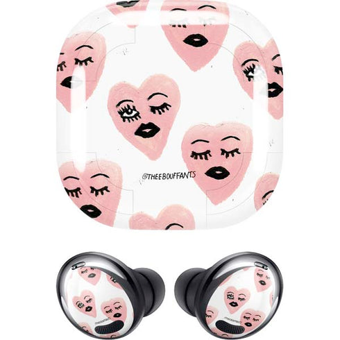 Bouffants and Broken Hearts Winking Hearts Galaxy Buds Pro Skin