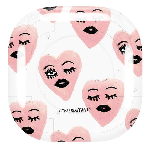Bouffants and Broken Hearts Winking Hearts Galaxy Buds Pro Skin