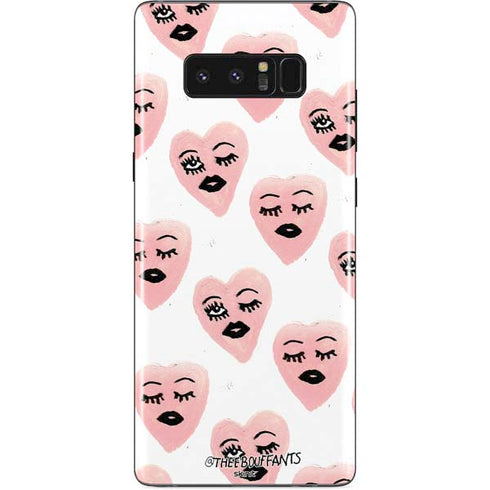 Bouffants and Broken Hearts Winking Hearts Galaxy Note 8 Skin