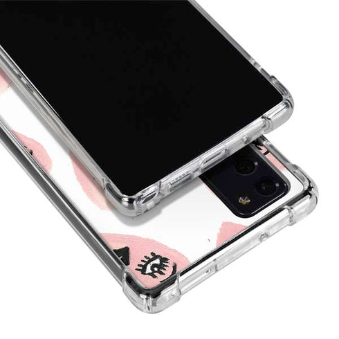 Bouffants and Broken Hearts Winking Hearts Galaxy Note20 5G Clear Case