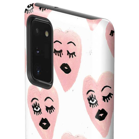 Bouffants and Broken Hearts Winking Hearts Galaxy Note20 5G Pro Case
