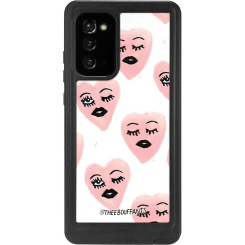 Bouffants and Broken Hearts Winking Hearts Galaxy Note20 5G Waterproof Case
