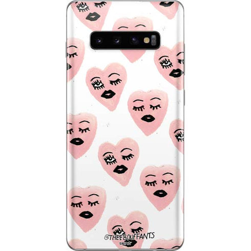 Bouffants and Broken Hearts Winking Hearts Galaxy S10 Plus Skin