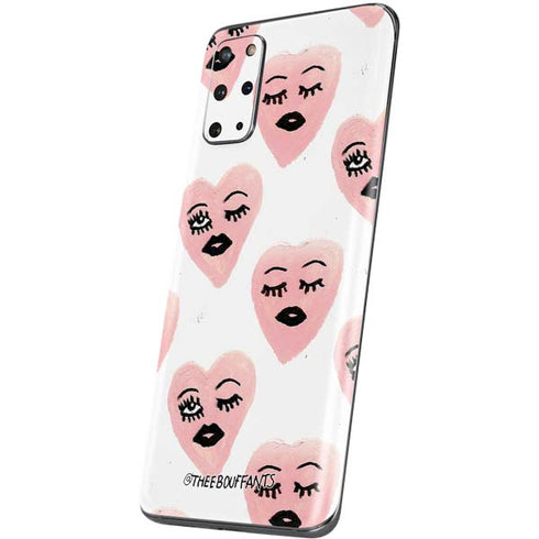 Bouffants and Broken Hearts Winking Hearts Galaxy S20 Plus Skin