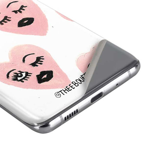Bouffants and Broken Hearts Winking Hearts Galaxy S20 Plus Skin