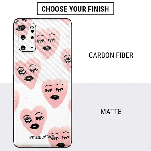 Bouffants and Broken Hearts Winking Hearts Galaxy S20 Plus Skin