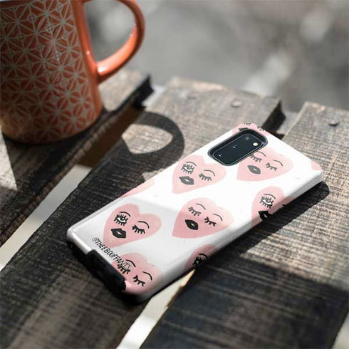 Bouffants and Broken Hearts Winking Hearts Galaxy S20 Pro Case