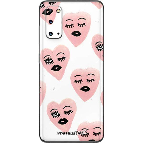 Bouffants and Broken Hearts Winking Hearts Galaxy S20 Skin
