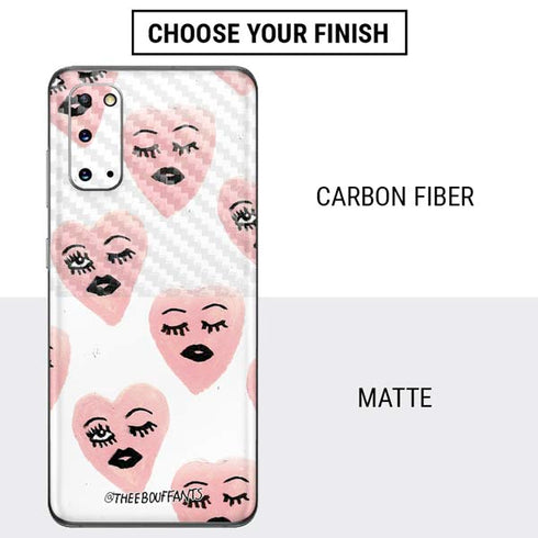 Bouffants and Broken Hearts Winking Hearts Galaxy S20 Skin